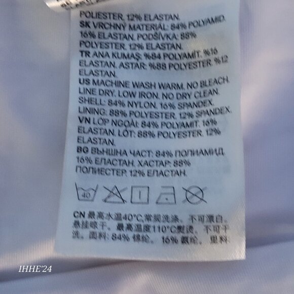 H&M Women's Red & White Striped Bikini Bottoms Size 8 - Picture 4 of 7